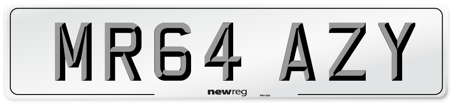 MR64 AZY Number Plate from New Reg
